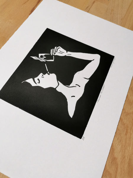 Femmes Vie Liberté - linogravure