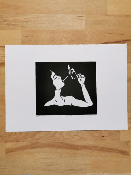 Femmes Vie Liberté - linogravure