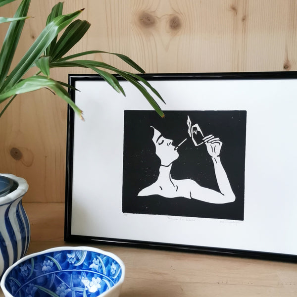 Femmes Vie Liberté - linogravure