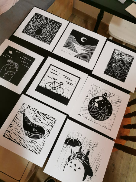 Atelier de découverte de la linogravure : initiation 10/03 (acompte)