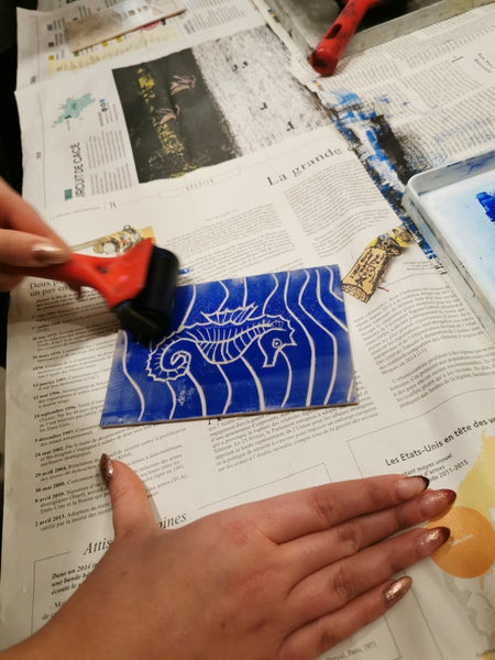 Atelier de découverte de la linogravure : initiation 09/06 (acompte)