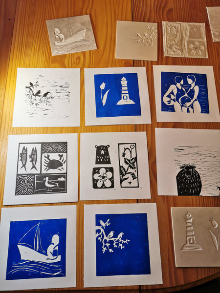Atelier de découverte de la linogravure : initiation 05/05 (acompte)