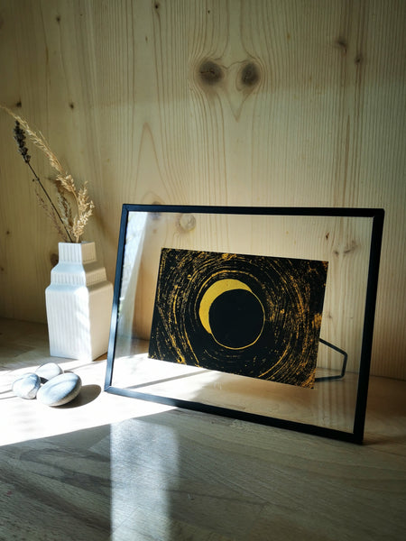 Eclipses - linogravure originale