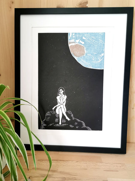 Loin - linogravure originale