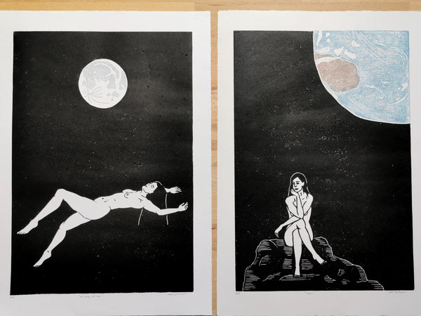 Loin - linogravure originale