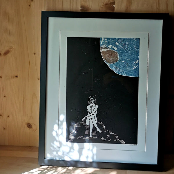 Loin - linogravure originale