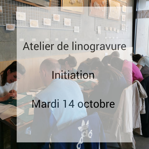 Atelier de découverte de la linogravure : initiation 14/10 (acompte)