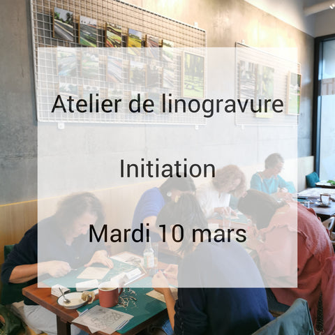 Atelier de découverte de la linogravure : initiation 10/03 (acompte)